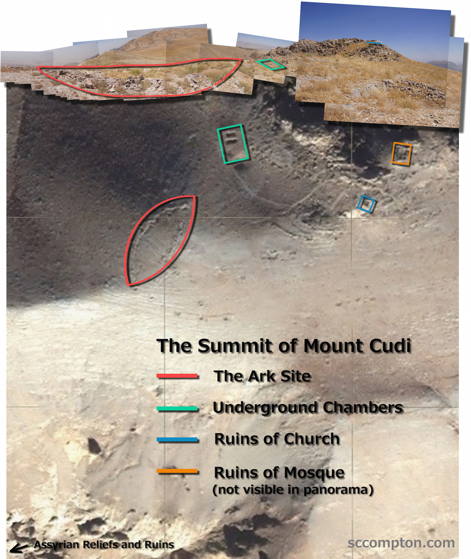 Ark on Mount Cudi Annotated